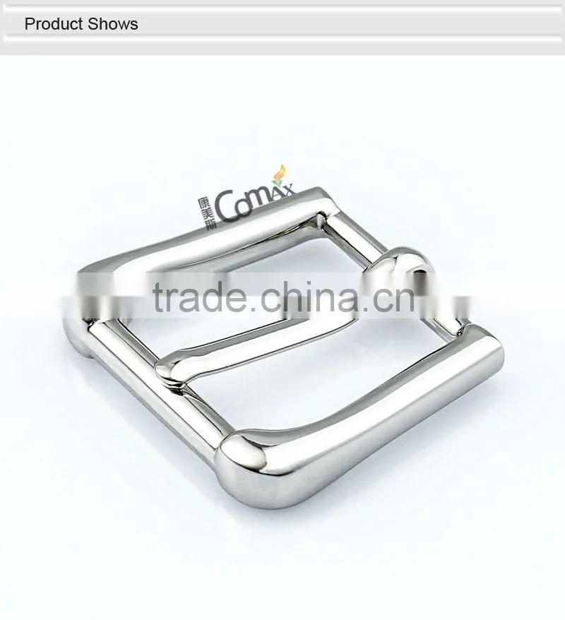 New design movable pin metal silver belt buckle