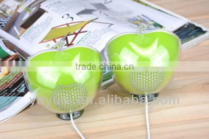 lovely apple model mini speaker with color flash