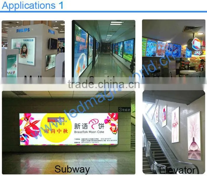 2014 new China innovative movie theater custom acrylic led edge lit sign