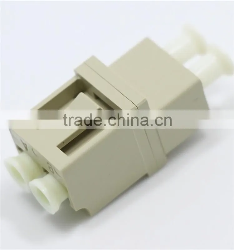 Unbalanced LC DX fiber optic adapter