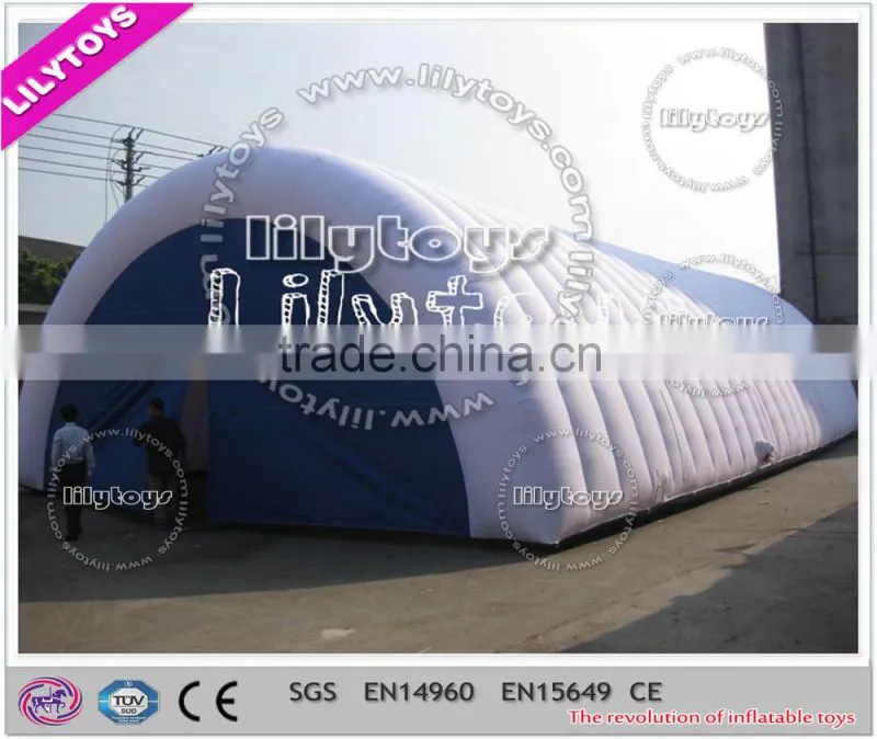 Factory price top workmanship event huge white inflatable building