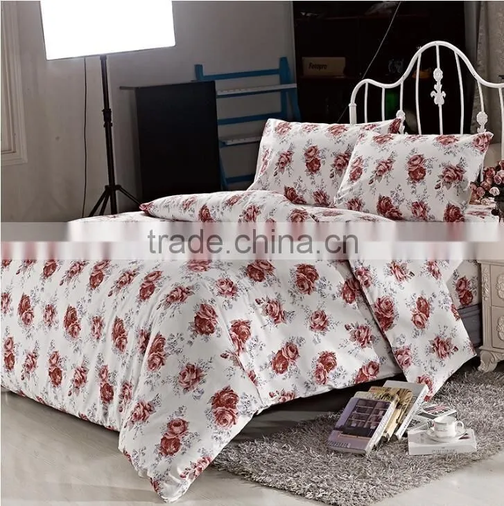 100% polyester soft brushed print microfiber polyester home textile for bedsheet of china 3D