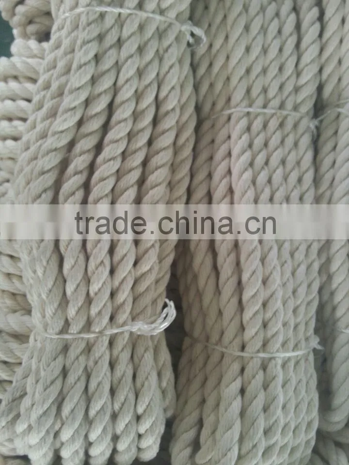 Natural white cotton rope/cotton twisted string