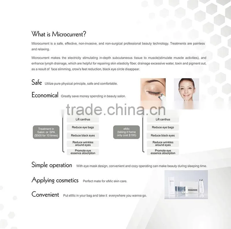 DEESS household electrical appliances microcurrent machine microcurrent home use facial slimming machine