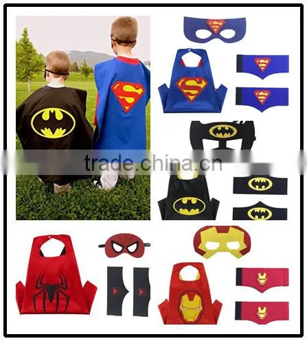 boy kid cape mask wristband set 4 most popular design in Amazon