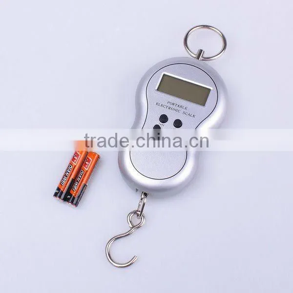 Multi-purpose Digital Hanging Luggage Fishing Weight Scale 10g-40Kg Silver