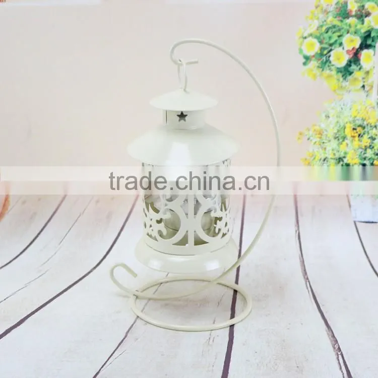 Wrought Iron Classical Street Lamp Candlestick Wedding Gift Candle Holder