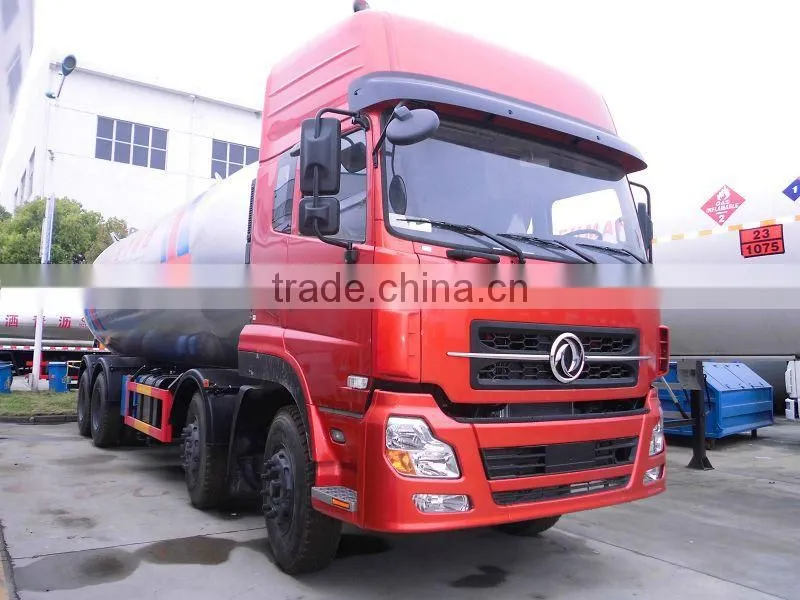 Dongfeng Kingland 8x4 35m3 LPG tank 290ph auto lpg tank