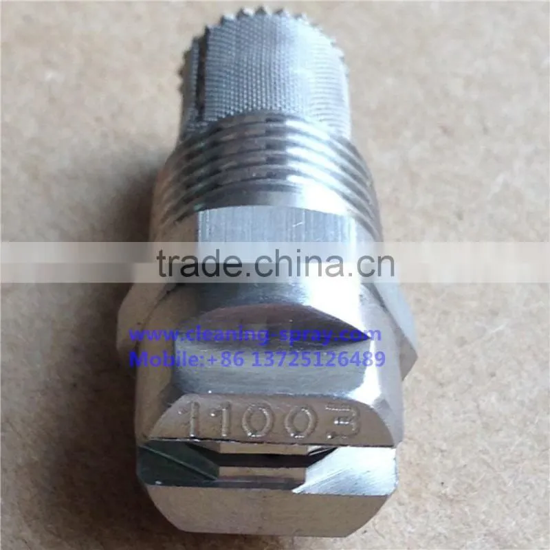 11003 1/4" Vee jet flat spray nozzle with filter