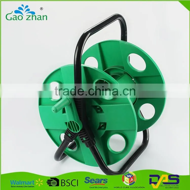 2016 hot sale retractable hand-held portable water hose reel cart with cheap price