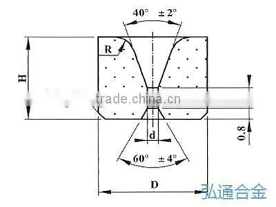 tungsten carbide die nibs for drawing tubes