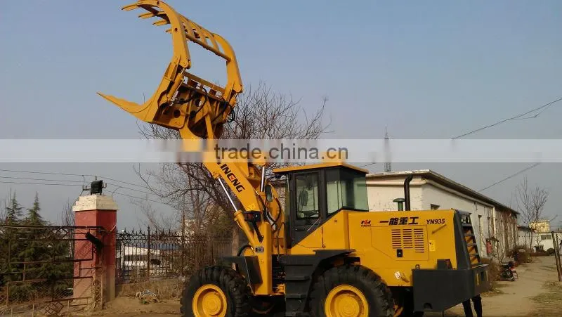 mini loader with grass grab/clamp