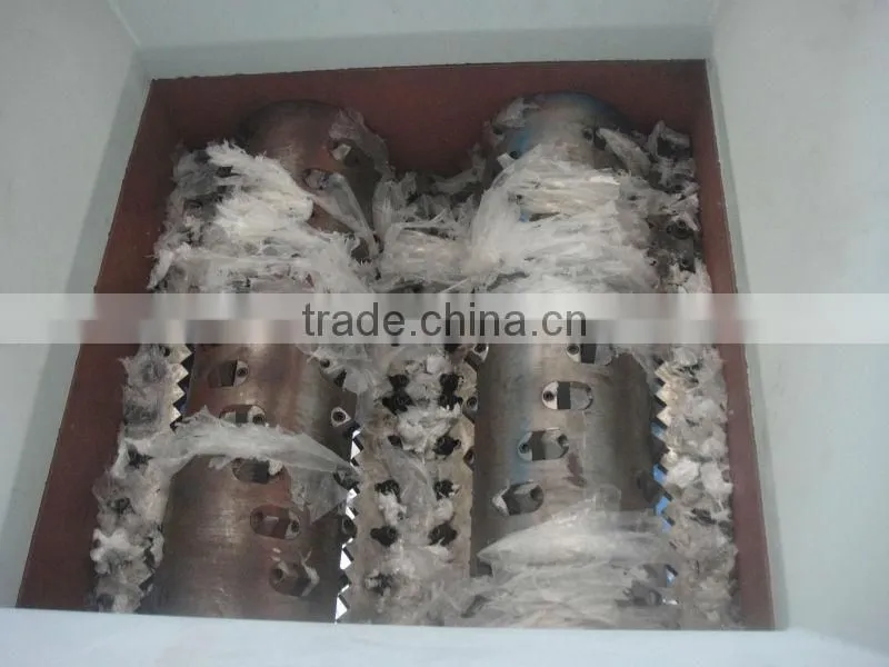 double shaft shredder/Plastic film shredder/Plastic film granulator