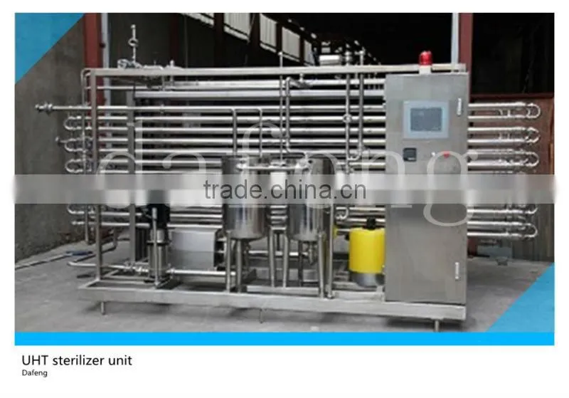 3 ton per hour Tube UHT mini milk pasteurizer machine