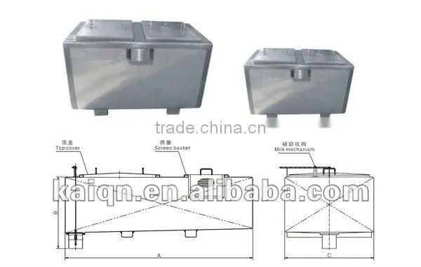 Fresh Milk ReceiveTank with filter