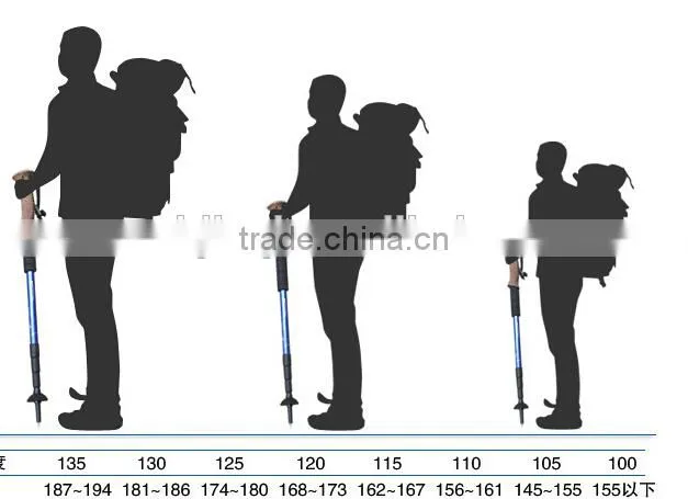 3 Section alumium Alpenstocks