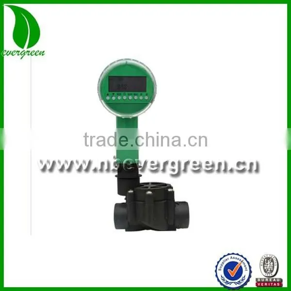 AC battery powered electromagnetic solenoid valve water irrigation timer