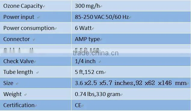 small swimming pool spa hot tub water treatment ozone generator with CE