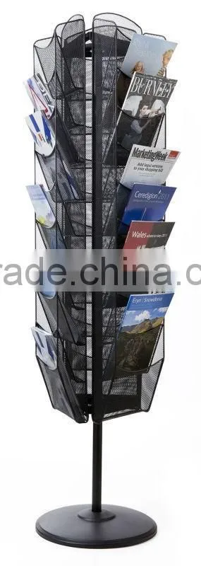 2015 New Metal Rotating Screen Magazine Display Stand