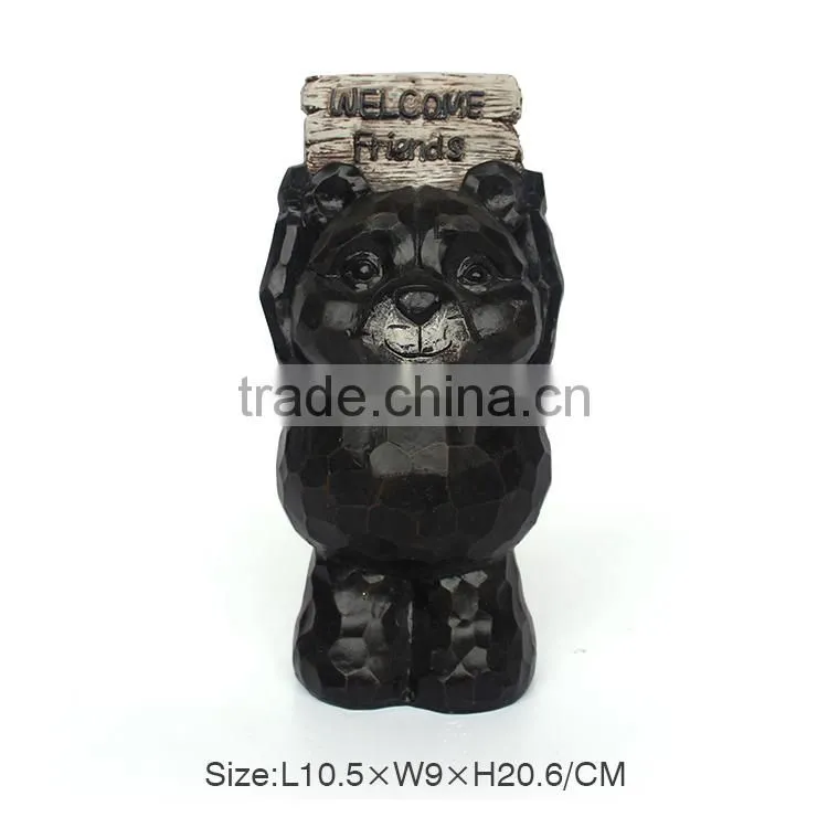 2015 Synthetic wood resin statue with owl shape