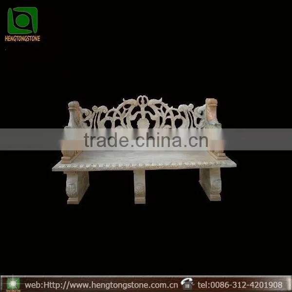 Red Metal Outdoor Bench