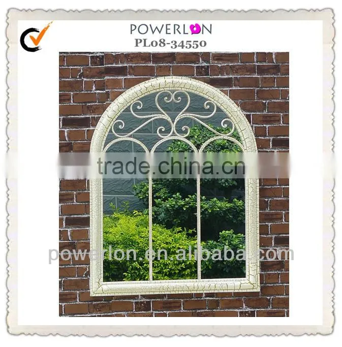Antirust Metal Frame Vintage Decorative Wall Mirror