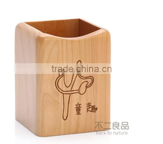 Lovely decoration originality wooden stationery wooden office supplier