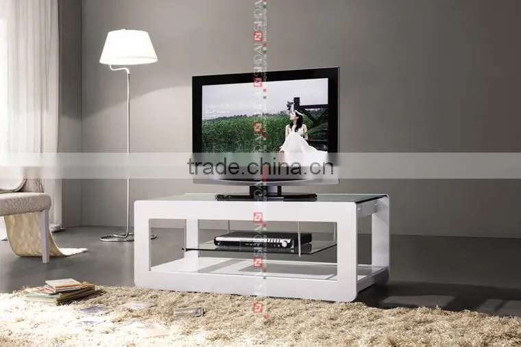 tempered glass tv table, glass table lcd tv mount, tempered glass lcd tv table E-131