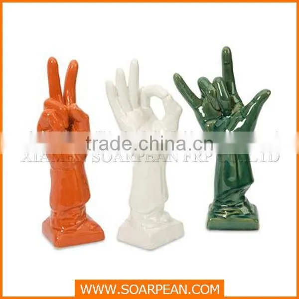 Fiberglass mannequin hand abstract art sculpture