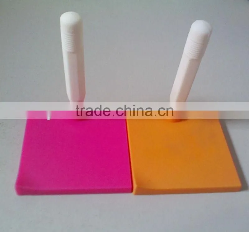silicone erasable memo with pen