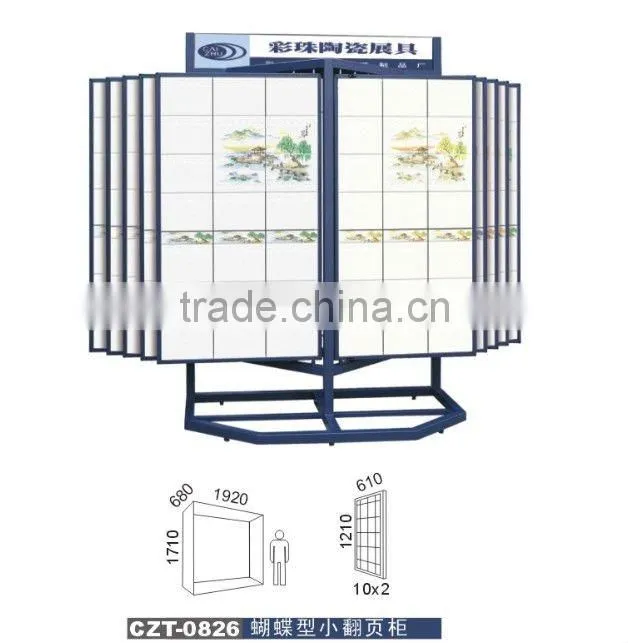 Promotions metal wire display rack for hanging tile