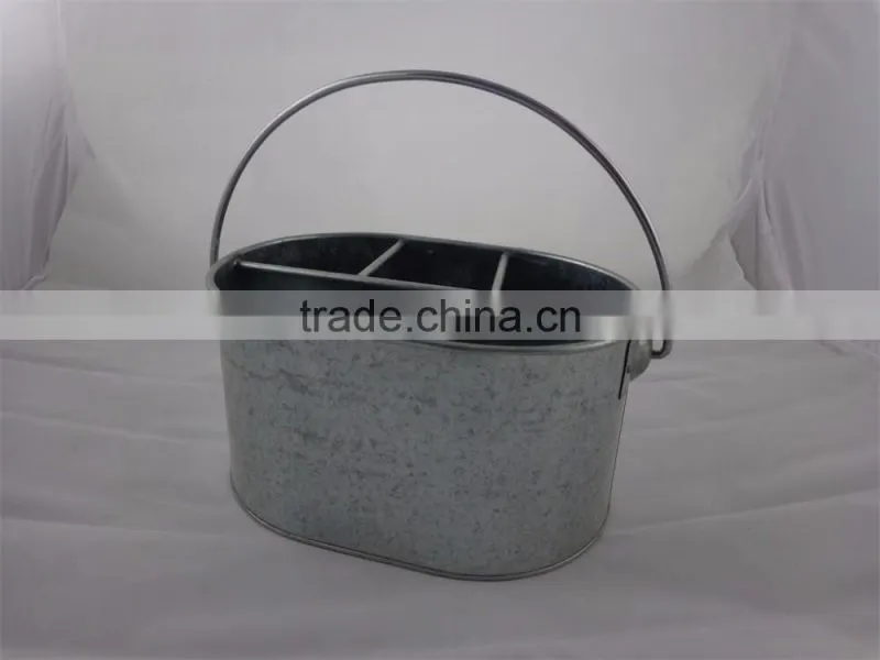 Galvanized Utensil Caddy
