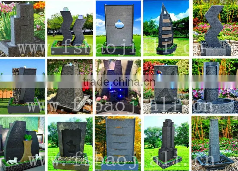 stone fountain waterfall garden home decoration