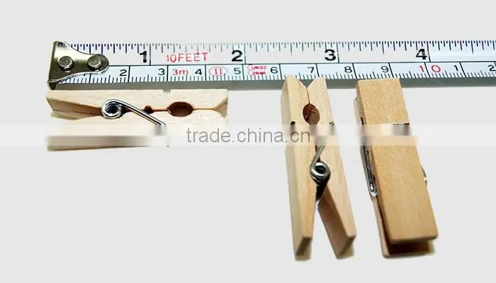 100% new material decorative peg of mini wooden clothes clip
