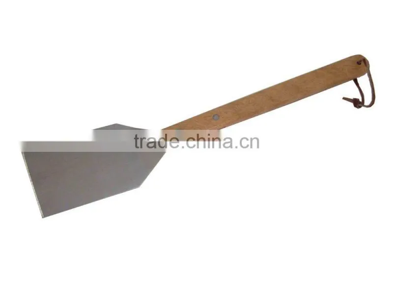 LFGB Wooden Handle Stainless Steel Turner