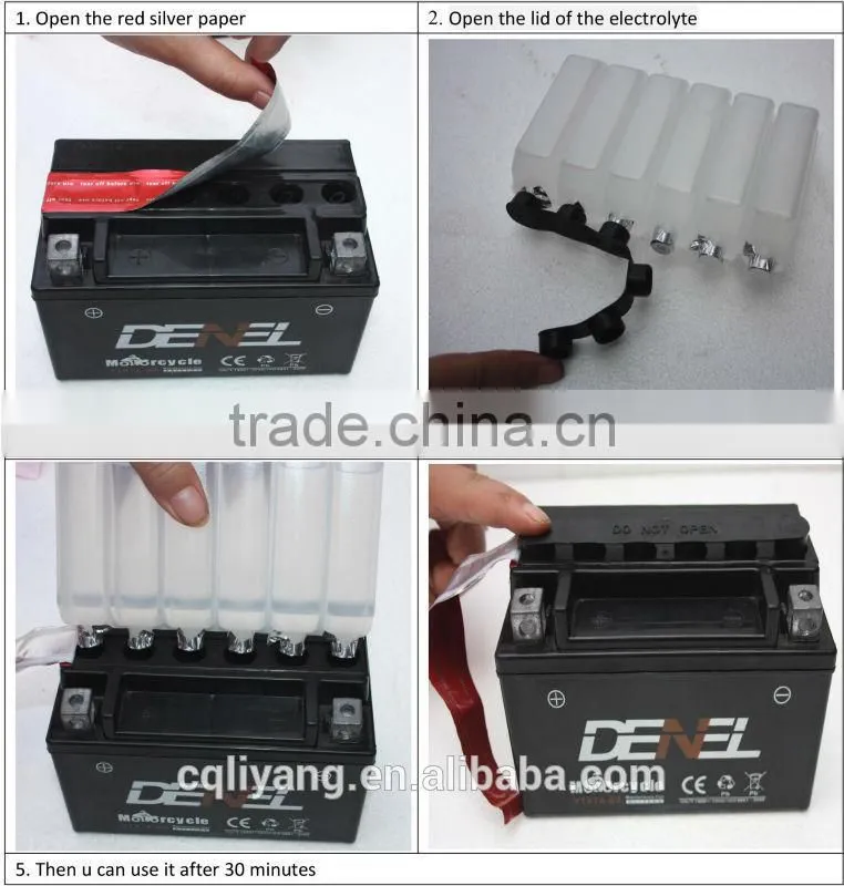 dry-charged high performanceMOTORCYCLE BATTERY 12V16AH