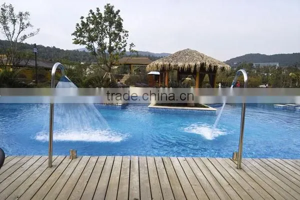 Water park swimming pool chilren play mushroom waterfall