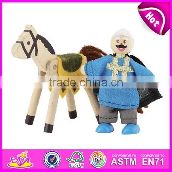 2016 wholesale cheap wooden baby doll toys for sale W06D022