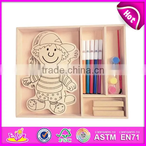 intelligent wooden 3d puzzle, solid wood puzzle game for kids W13A049