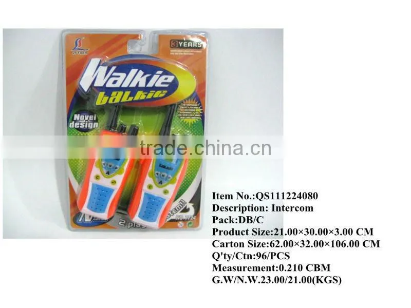 Hot selling latest walkie talkie for kids toy interphone intercom small walkie talkie