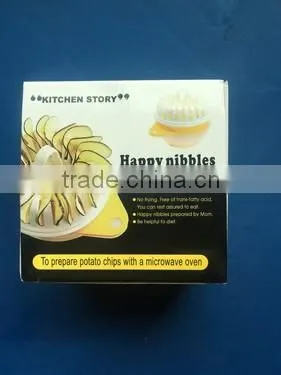 2017 BEST SELLER Non-stickMicrowave Potato Chip Maker/Plastic Microwave Potato Chip Maker