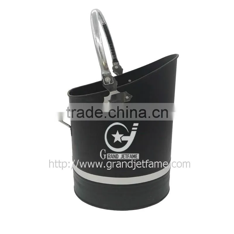 fireplace accessory metal copper coal hod