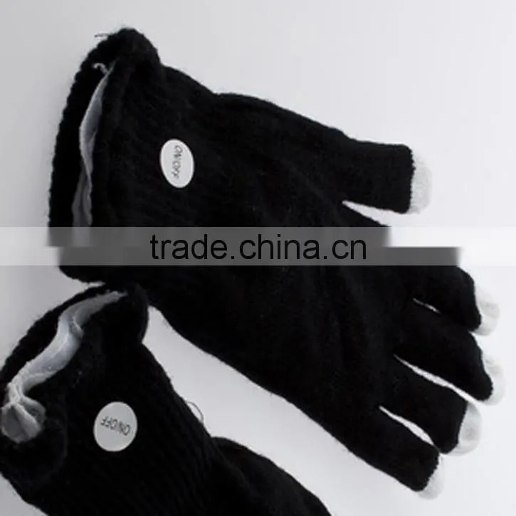 Christmas Holiday Light LED Flashing Gloves Light Finger Mittens Costumes Rave Party Skating Riding