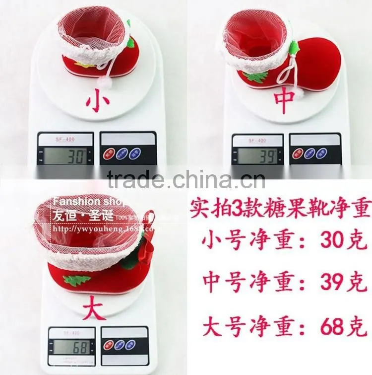 Top Quality Creative Christmas Gift Boots Candy Gift Box Christmas Decorating