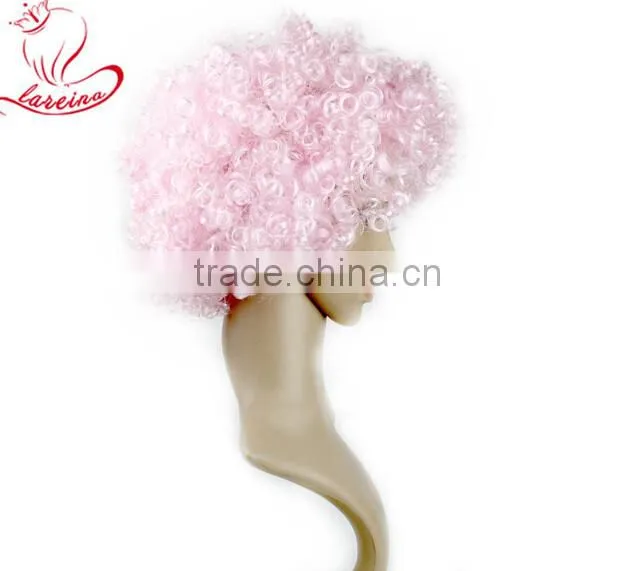 Adult Kids Style Colors Costume Party Clown Disco Football Fans Afro Curly Wigs