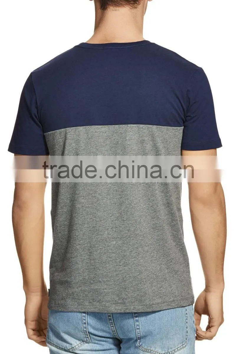 wholesale OEM new style summer contrast color tshirt