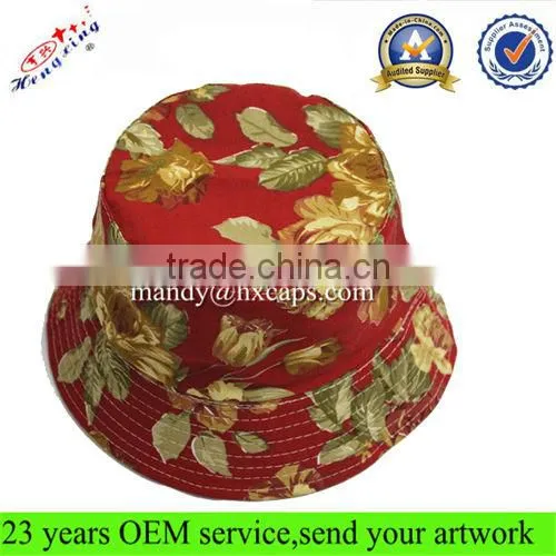 Wholesale Custom Fashion Floral Girl's Bucket Hat