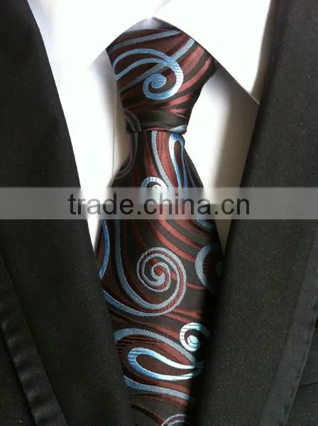 HDYF-19 Classical jacquard woven men's polyester tie