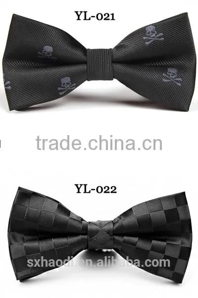HD-B137 Fashion polyester men's bow tie for boy with mix pattern