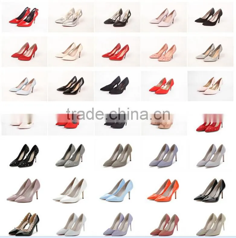 GZY women high heel shoes good quality hot selling whoelsale guangzhou 2017 stock charming model Italy stock